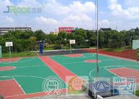 Liquid Painting Multifunctional Sport Court Surface With Aerial Material Elastic Cushion