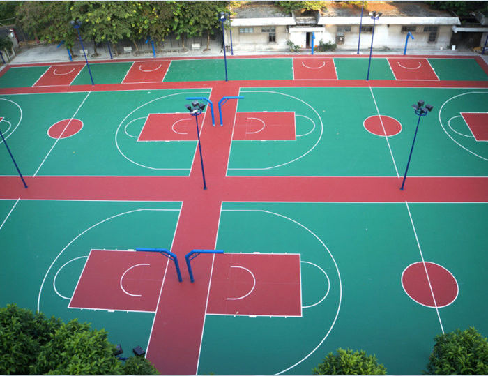 Anti - Ultraviolet Outdoor Multifunctional Sport Court Flooring Basketball Court