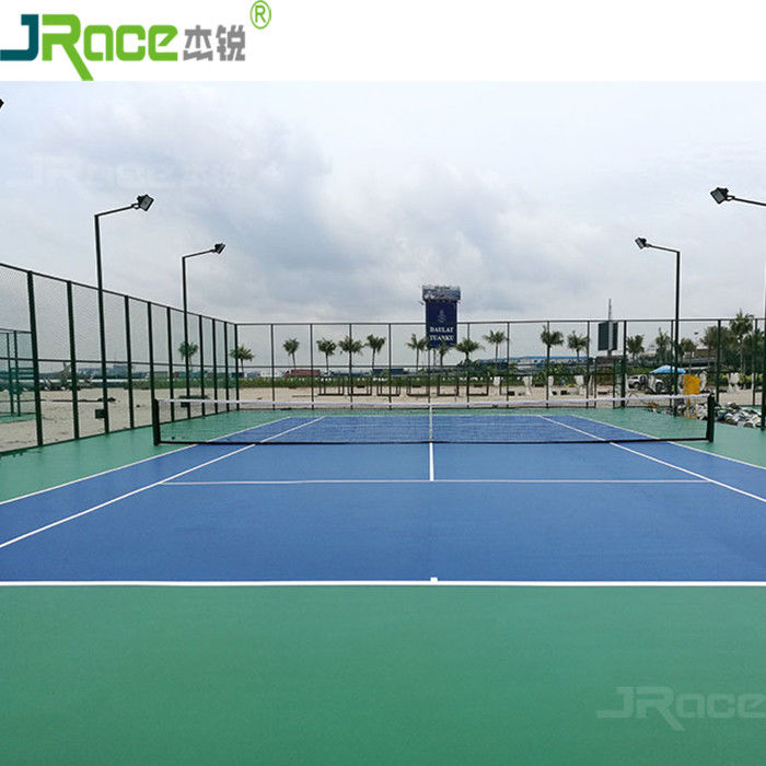608SQM Multifunctional Sport Court Green Surface With 3MM Thickness