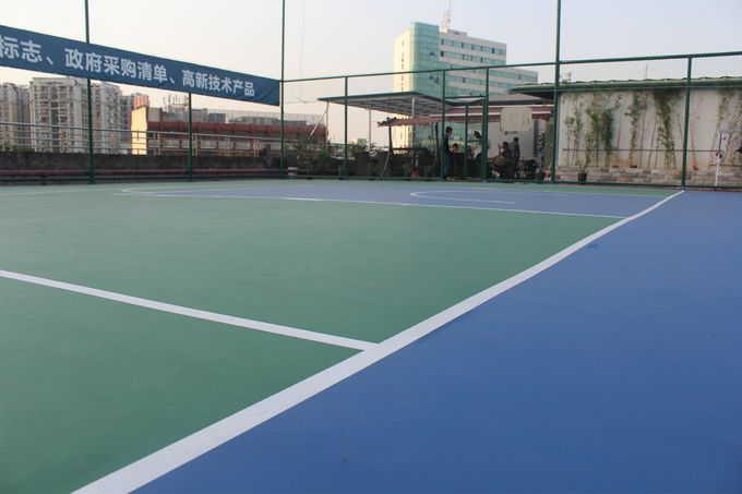Πράσινο υπαίθριο πολυ αθλητικό δικαστήριο χρώματος για τα παιχνίδια καλαθοσφαίρισης/μπάντμιντον